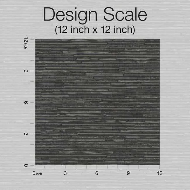 Antonina Vella Ribbon Bamboo - Black & Silver Metallic Wallpaper | Buy Online Antonina Vella Ribbon Bamboo wallpaper, color Black & Silver Metallic, SKU DD3835