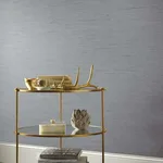 Antonina Vella Ribbon Bamboo - Blue & Silver Metallic Wallpaper | Buy Online Antonina Vella Ribbon Bamboo wallpaper, color Blue & Silver Metallic, SKU DD3834