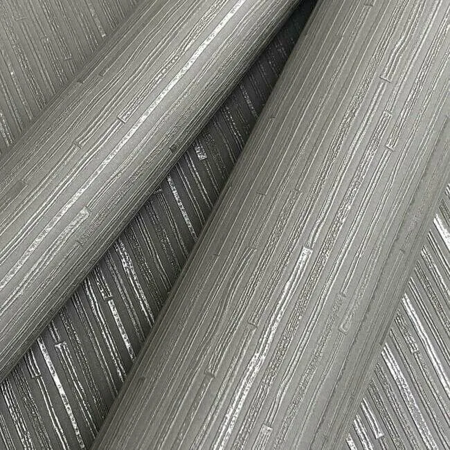 Antonina Vella Ribbon Bamboo - Silver Metallic Wallpaper | Buy Online Antonina Vella Ribbon Bamboo wallpaper, color Silver Metallic, SKU DD3832
