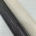 Antonina Vella Ribbon Bamboo wallpaper, color White & Silver Metallic, SKU DD3833
