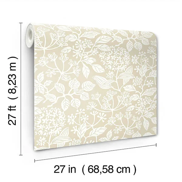 Antonina Vella Rowen - Beige Wallpaper | Buy Online Antonina Vella Rowen wallpaper, color Beige, SKU VP1345