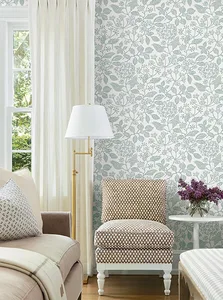 Antonina Vella Rowen wallpaper, color Pale Blue, SKU VP1346