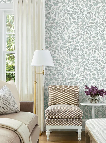 Antonina Vella Rowen wallpaper, color Pale Blue, SKU VP1346