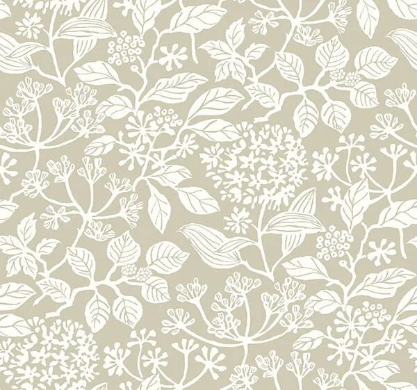 Antonina Vella Rowen wallpaper, color Taupe, SKU VP1344