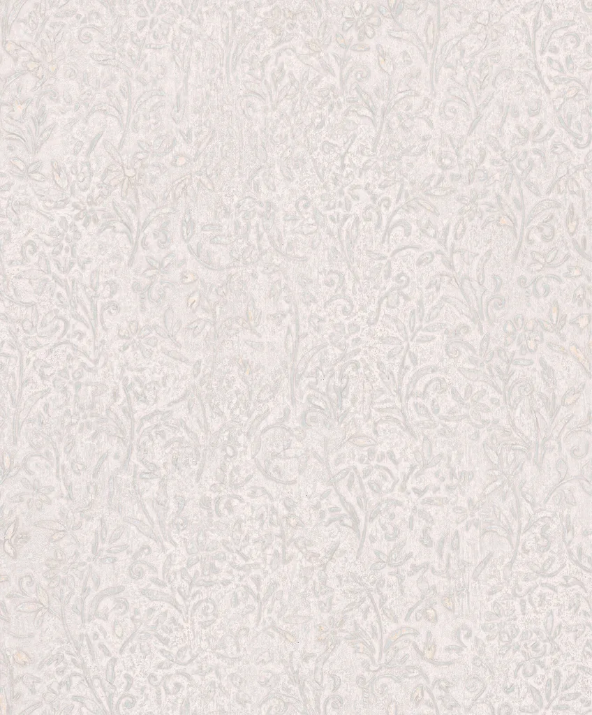 Antonina Vella Sculpted Floral wallpaper, color Aqua, SKU MA35529