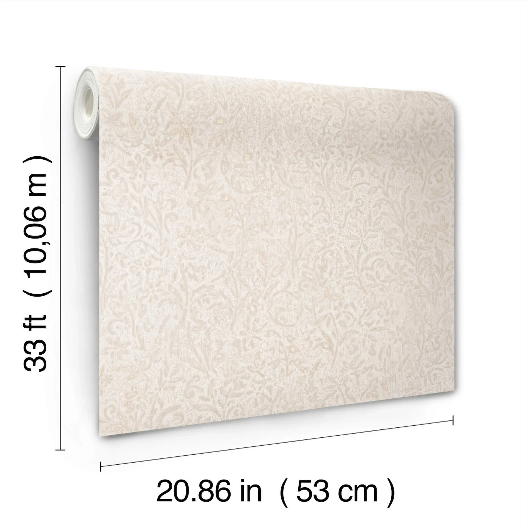 Antonina Vella Sculpted Floral - Beige Wallpaper | Buy Online Antonina Vella Sculpted Floral wallpaper, color Beige, SKU MA35531