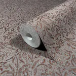 Antonina Vella Sculpted Floral - Copper Wallpaper | Buy Online Antonina Vella Sculpted Floral wallpaper, color Copper, SKU MA35534