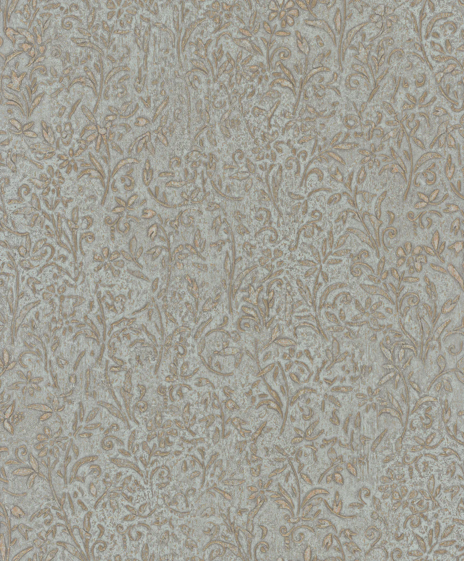 Antonina Vella Sculpted Floral wallpaper, color Gold, SKU MA35532