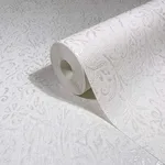 Antonina Vella Sculpted Floral wallpaper, color Pearl, SKU MA35530