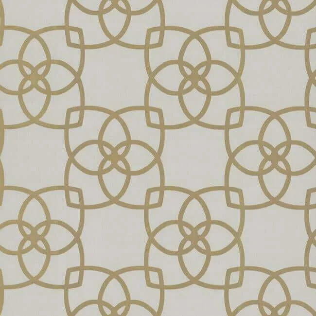 Antonina Vella Serendipity wallpaper, color Cream & Gold Metallic, SKU Y6200202