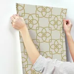 Antonina Vella Serendipity - Cream & Gold Metallic Wallpaper | Buy Online Antonina Vella Serendipity wallpaper, color Cream & Gold Metallic, SKU Y6200202