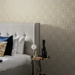 Antonina Vella Serendipity - Cream & Gold Metallic Wallpaper | Buy Online Antonina Vella Serendipity wallpaper, color Cream & Gold Metallic, SKU Y6200202