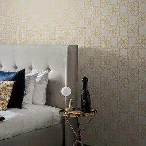 Antonina Vella Serendipity wallpaper, color Cream & Gold Metallic, SKU Y6200202