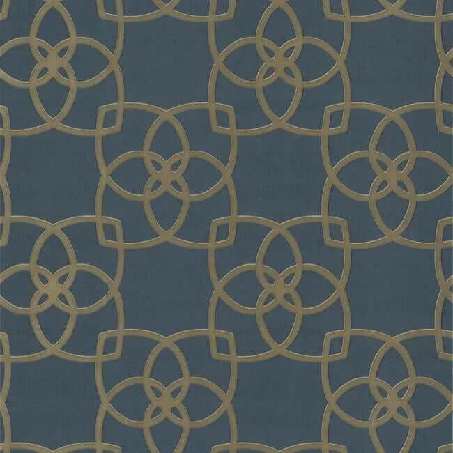 Antonina Vella Serendipity wallpaper, color Navy, SKU DD3711
