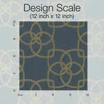 Antonina Vella Serendipity wallpaper, color Navy, SKU DD3711