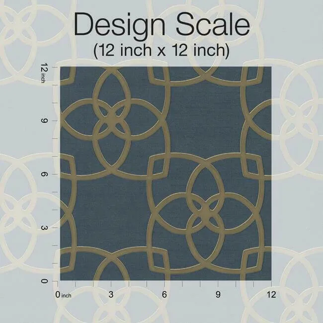 Antonina Vella Serendipity wallpaper, color Navy, SKU DD3711