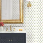 Antonina Vella Serene Villa wallpaper, color Pink, SKU LL3236