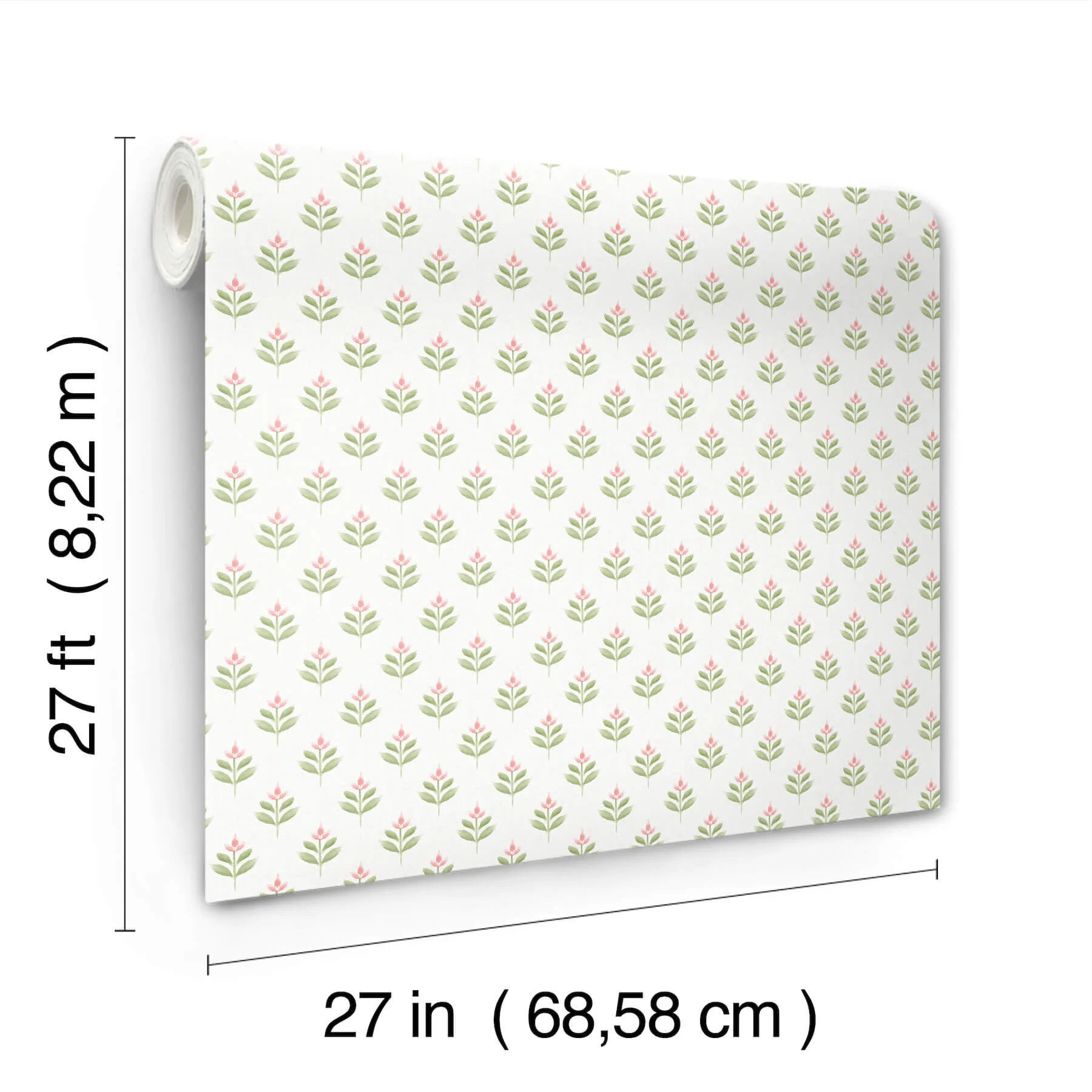Antonina Vella Serene Villa wallpaper, color Pink, SKU LL3236