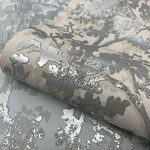 Antonina Vella Shimmering Foliage wallpaper, color Cream & Silver, SKU MD7141