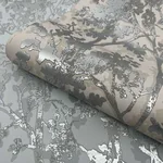 Antonina Vella Shimmering Foliage wallpaper, color Spa & Silver, SKU MD7142
