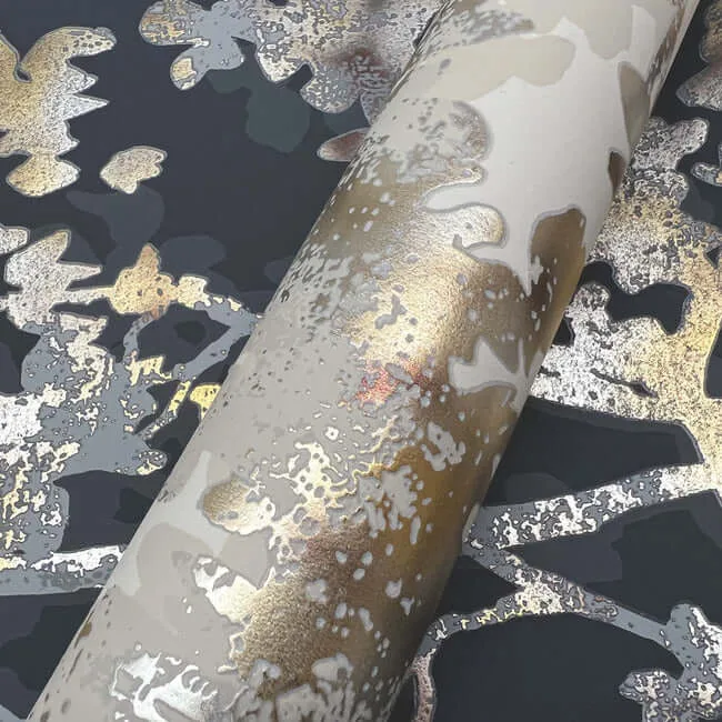 Antonina Vella Shimmering Foliage - Khaki Wallpaper | Buy Online Antonina Vella Shimmering Foliage wallpaper, color Khaki, SKU NW3584