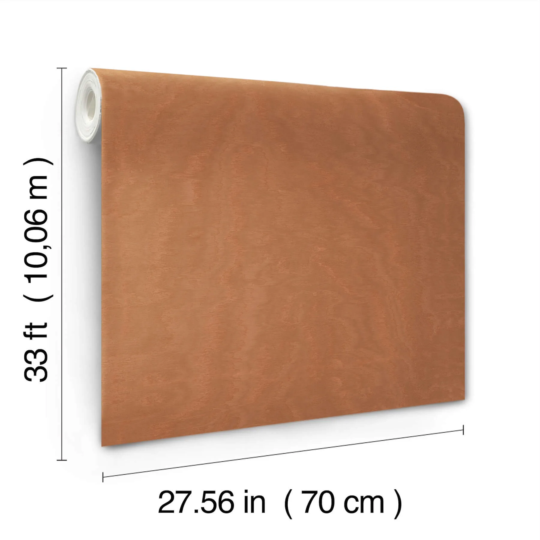 Antonina Vella Shimmering Moire wallpaper, color Copper, SKU MA34926