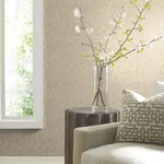 Antonina Vella Shimmering Patina wallpaper, color Gold on Silver, SKU WP-1157