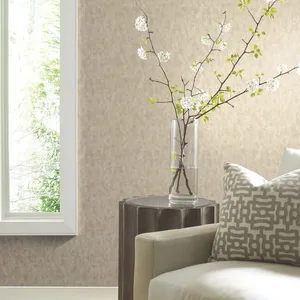 Antonina Vella Shimmering Patina wallpaper, color Gold on Silver, SKU WP-1157