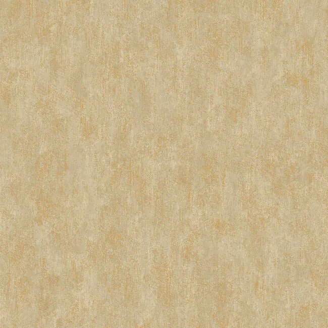Antonina Vella Shimmering Patina wallpaper, color Gold on Taupe, SKU WP-1162