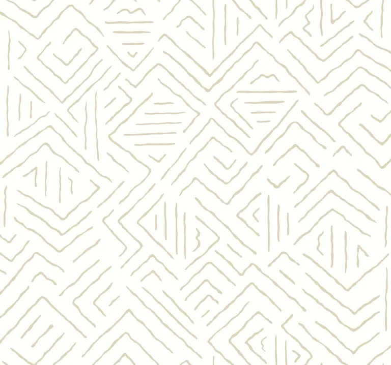 Antonina Vella Sirih wallpaper, color Beige, SKU AB3085