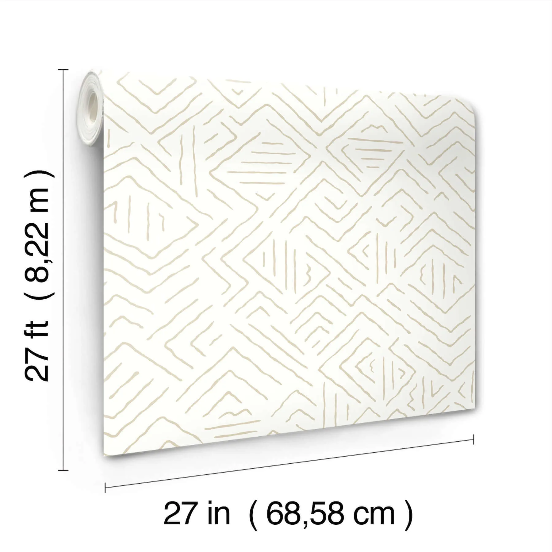 Antonina Vella Sirih - Beige Wallpaper | Buy Online Antonina Vella Sirih wallpaper, color Beige, SKU AB3085