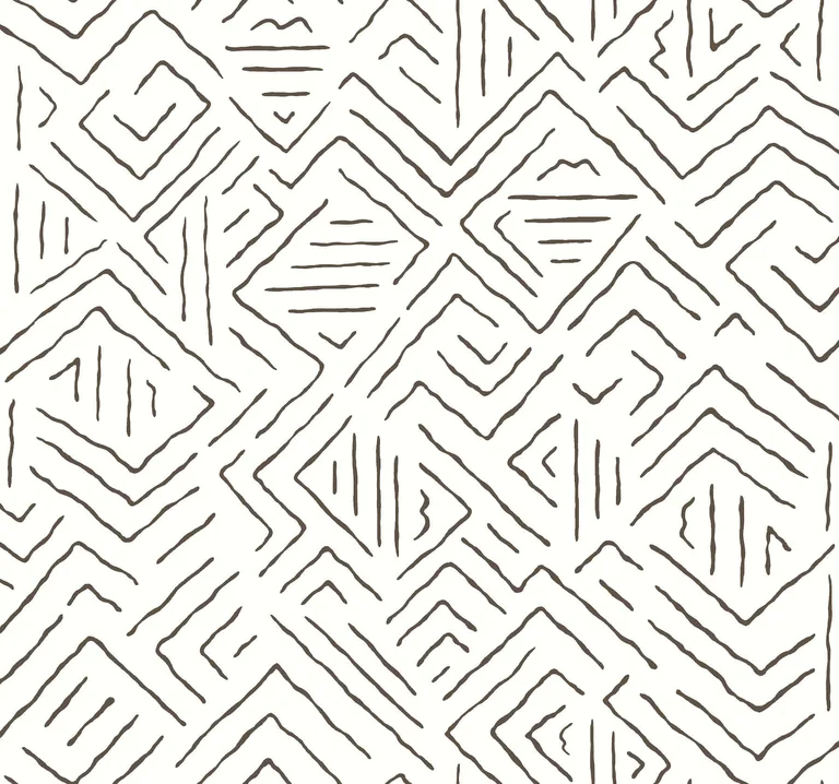Antonina Vella Sirih wallpaper, color Black, SKU AB3081