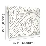 Antonina Vella Sirih wallpaper, color Black, SKU AB3081