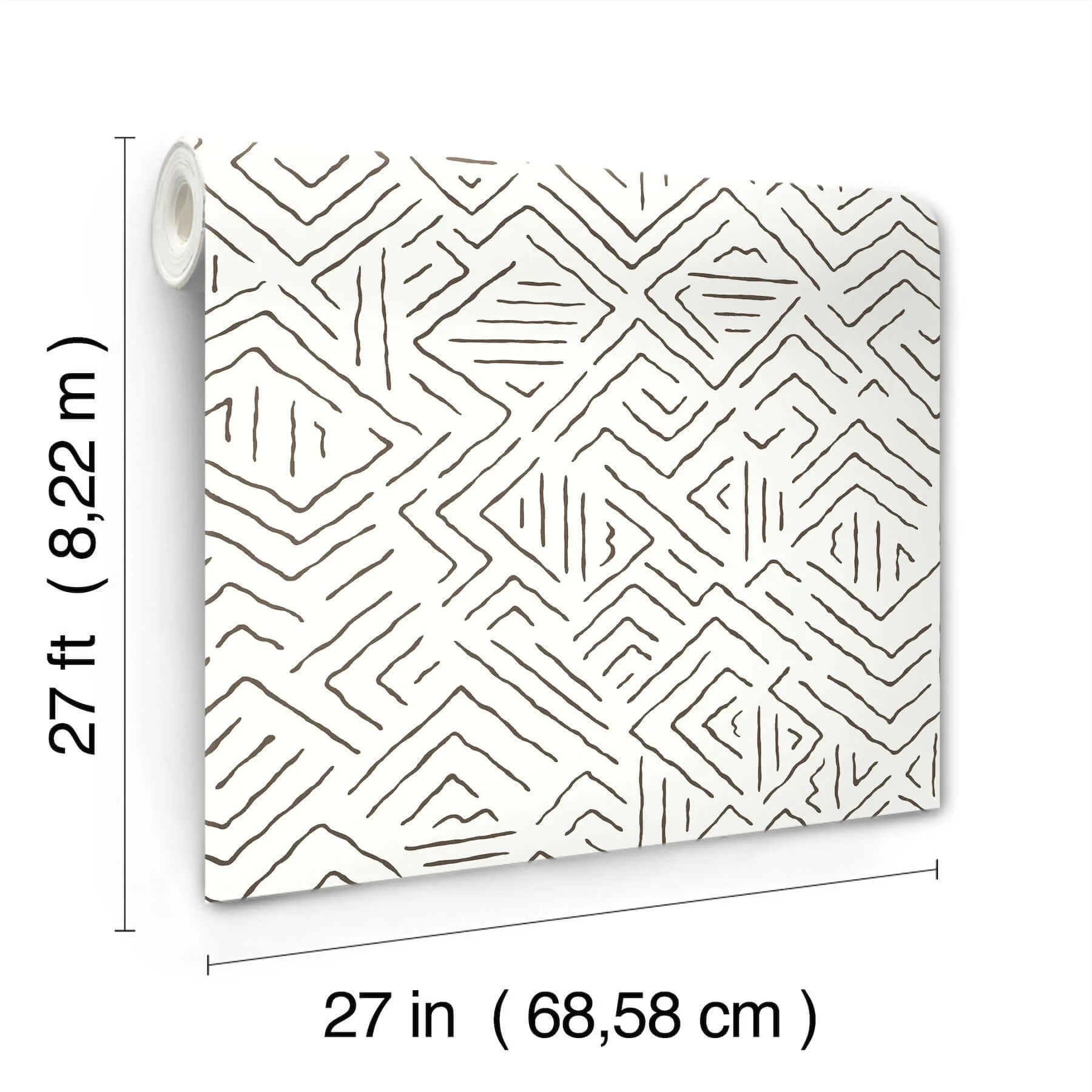 Antonina Vella Sirih wallpaper, color Black, SKU AB3081
