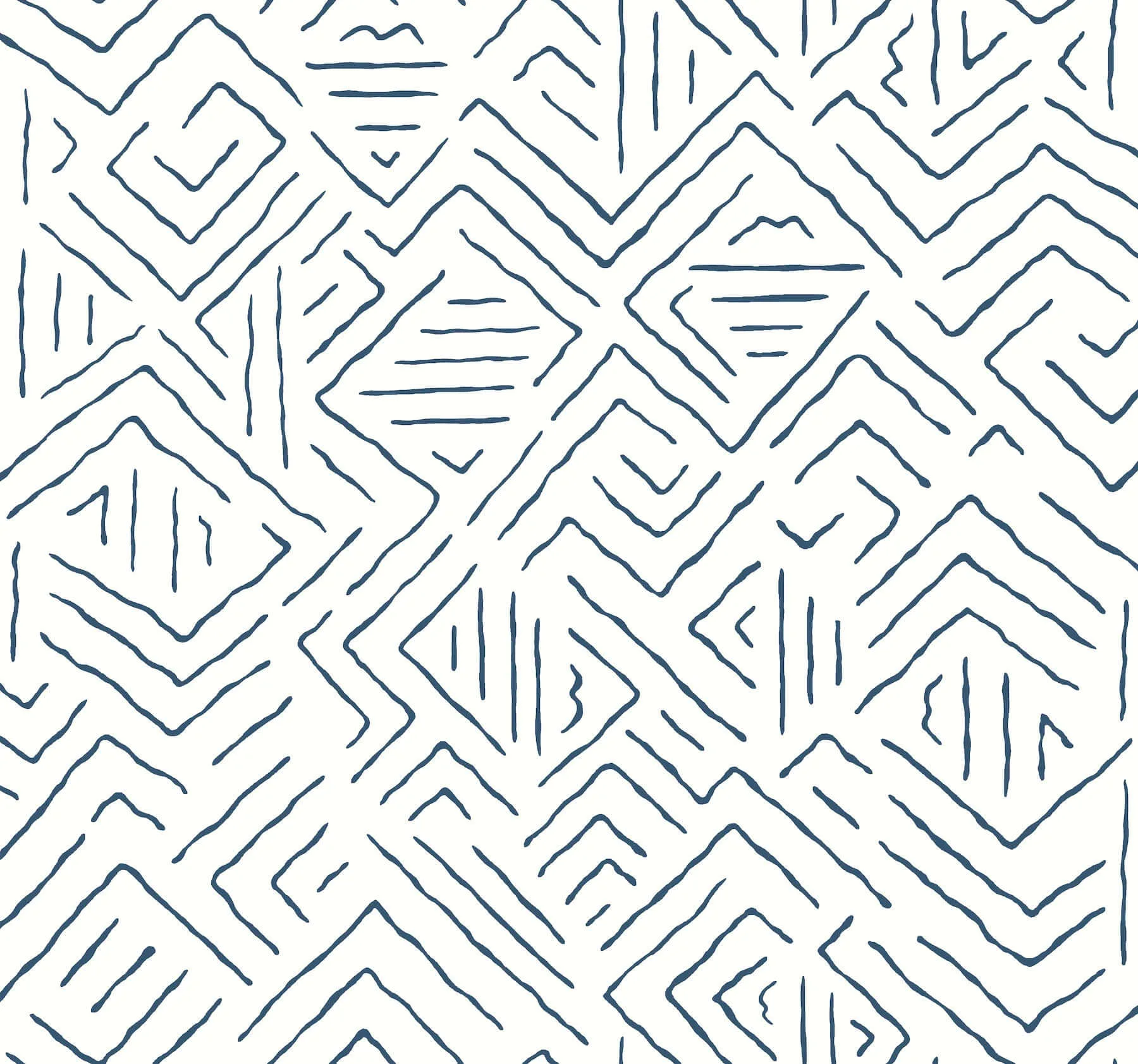 Antonina Vella Sirih wallpaper, color Navy, SKU AB3083