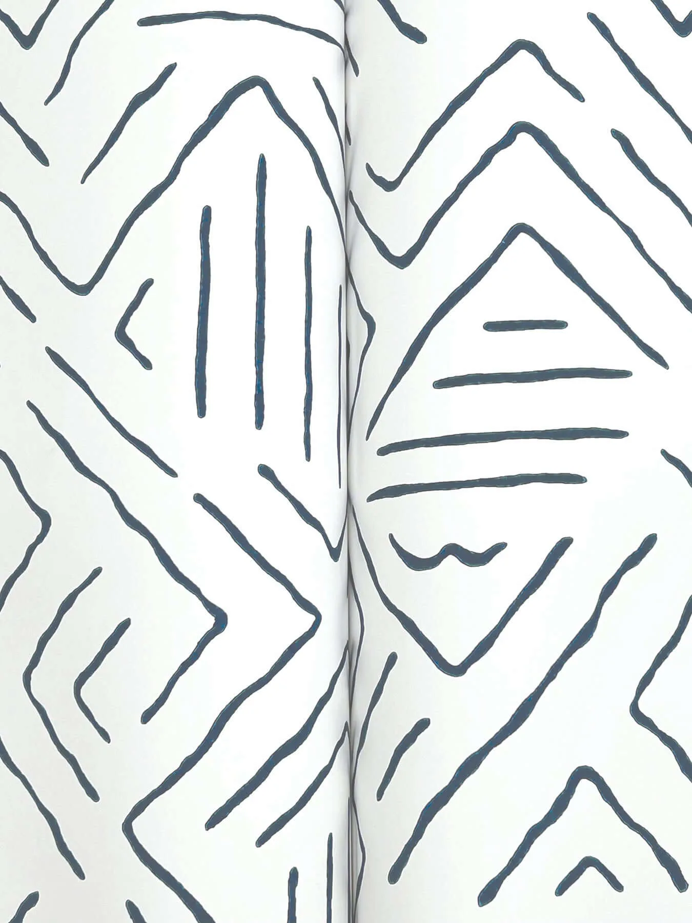 Antonina Vella Sirih - Navy Wallpaper | Buy Online Antonina Vella Sirih wallpaper, color Navy, SKU AB3083