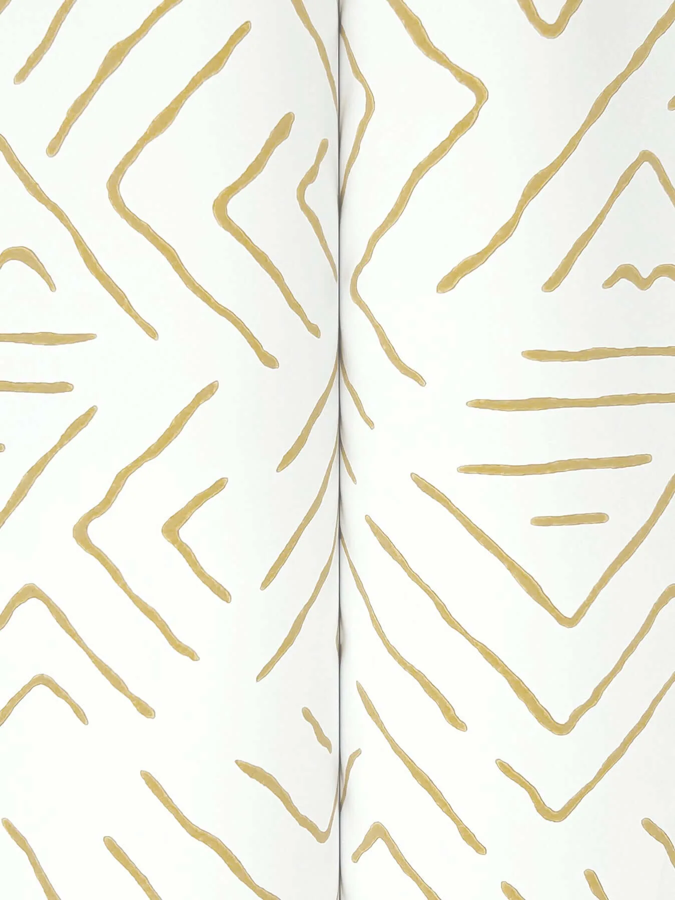 Antonina Vella Sirih - Ochre Wallpaper | Buy Online Antonina Vella Sirih wallpaper, color Ochre, SKU AB3084