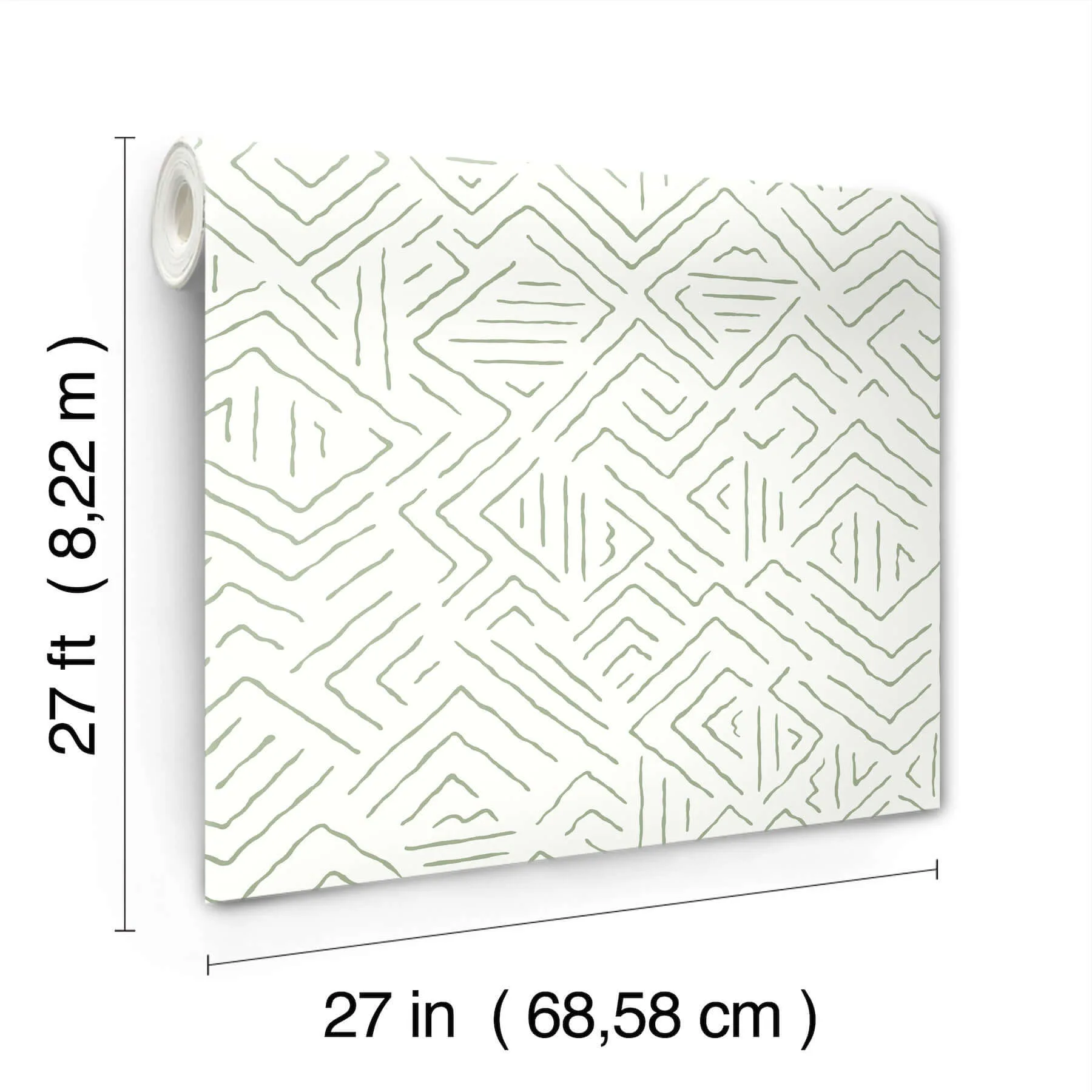 Antonina Vella Sirih - Sage Wallpaper | Buy Online Antonina Vella Sirih wallpaper, color Sage, SKU AB3082