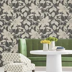 Antonina Vella Solange - Black Wallpaper | Buy Online Antonina Vella Solange wallpaper, color Black, SKU LL3213