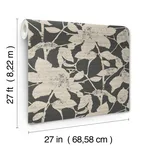 Antonina Vella Solange - Black Wallpaper | Buy Online Antonina Vella Solange wallpaper, color Black, SKU LL3213