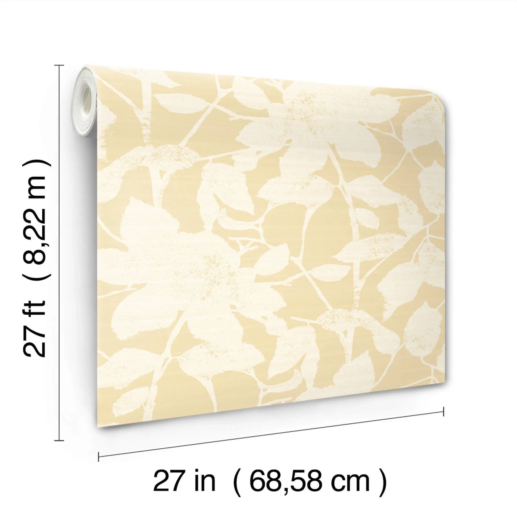 Antonina Vella Solange - Butter Wallpaper | Buy Online Antonina Vella Solange wallpaper, color Butter, SKU LL3215