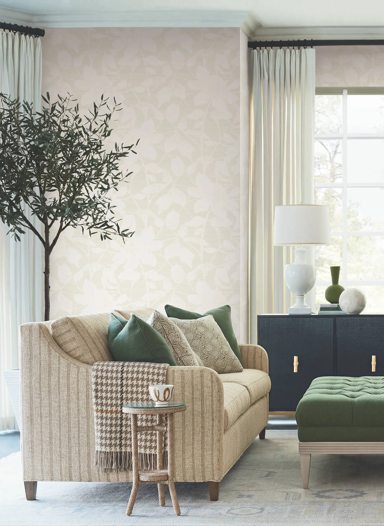 Antonina Vella Solange wallpaper, color Dove, SKU LL3212