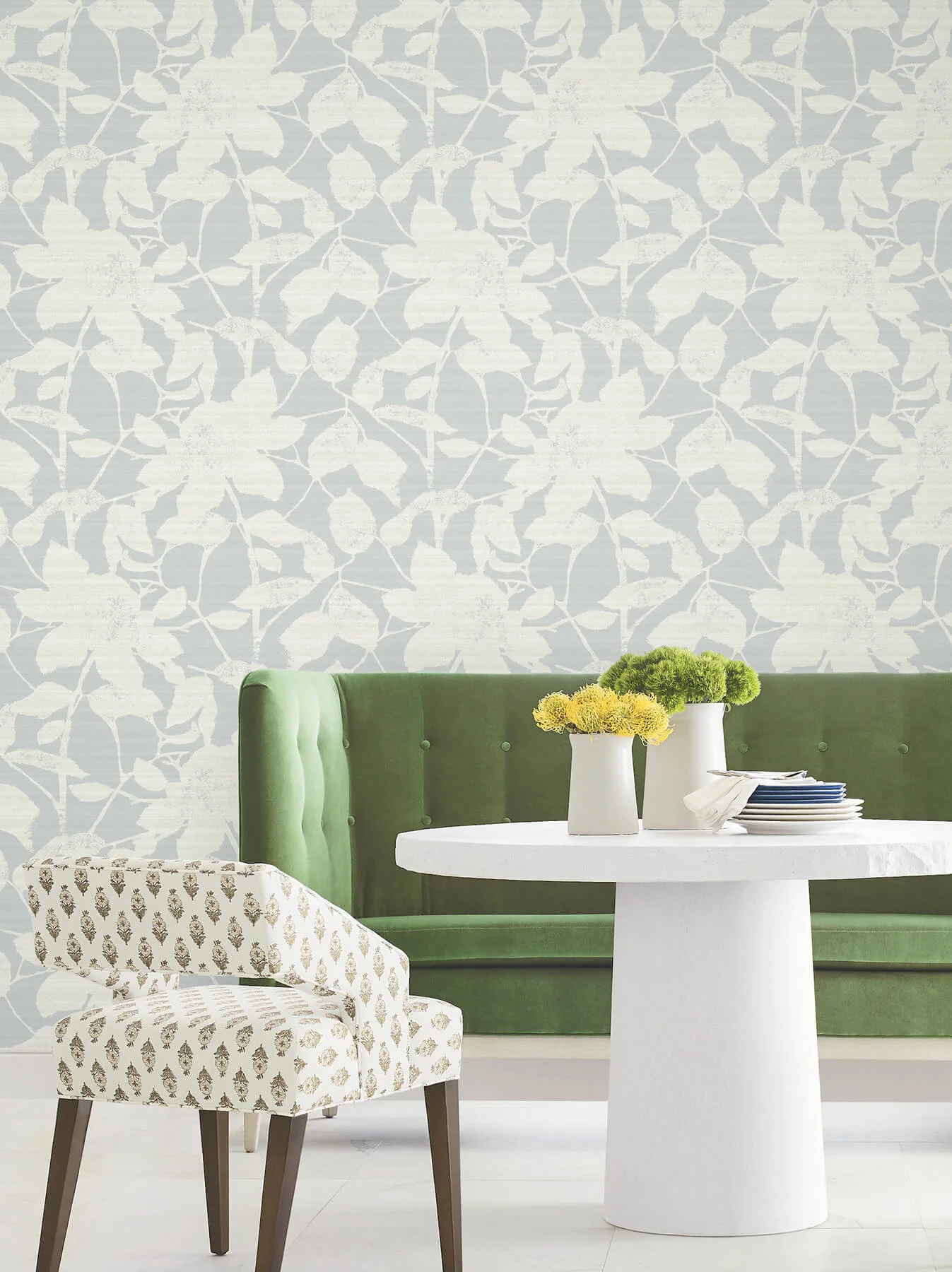 Antonina Vella Solange - Light Blue Wallpaper | Buy Online Antonina Vella Solange wallpaper, color Light Blue, SKU LL3217