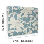Antonina Vella Solange wallpaper, color Teal, SKU LL3214