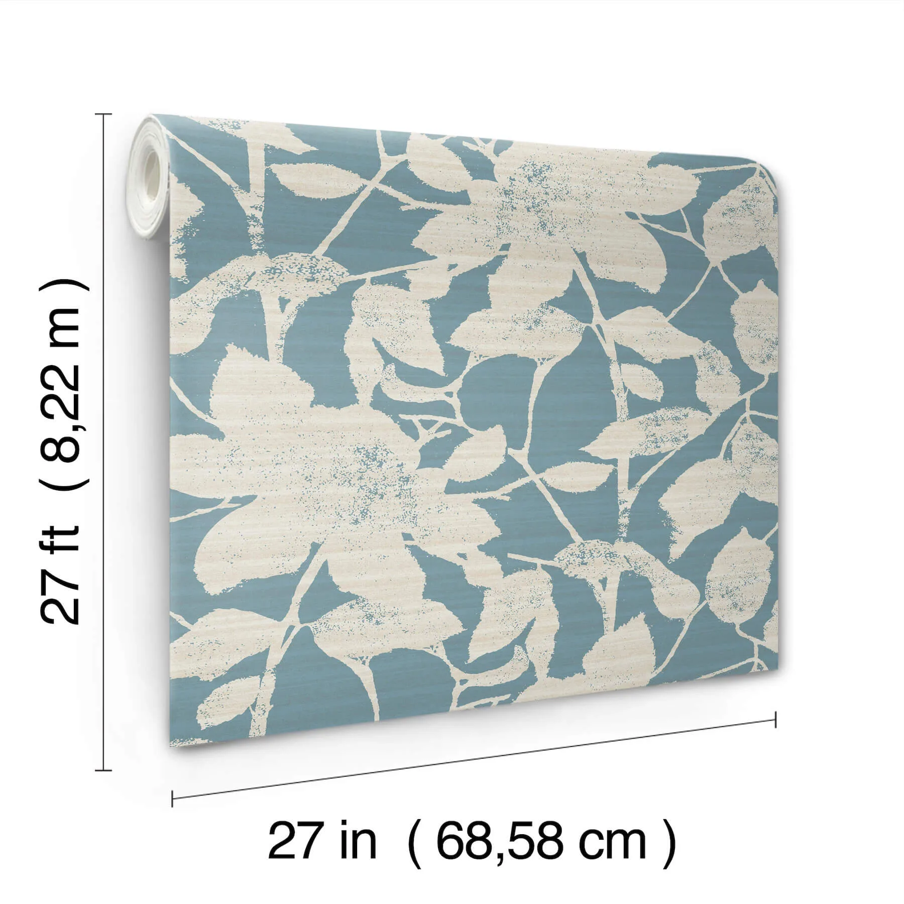 Antonina Vella Solange wallpaper, color Teal, SKU LL3214