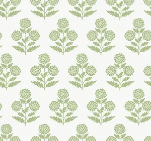 Antonina Vella Souci wallpaper, color Green, SKU VP1436