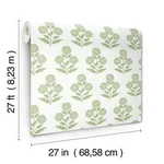 Antonina Vella Souci - Green Wallpaper | Buy Online Antonina Vella Souci wallpaper, color Green, SKU VP1436