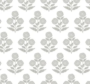 Antonina Vella Souci wallpaper, color Charcoal, SKU VP1435