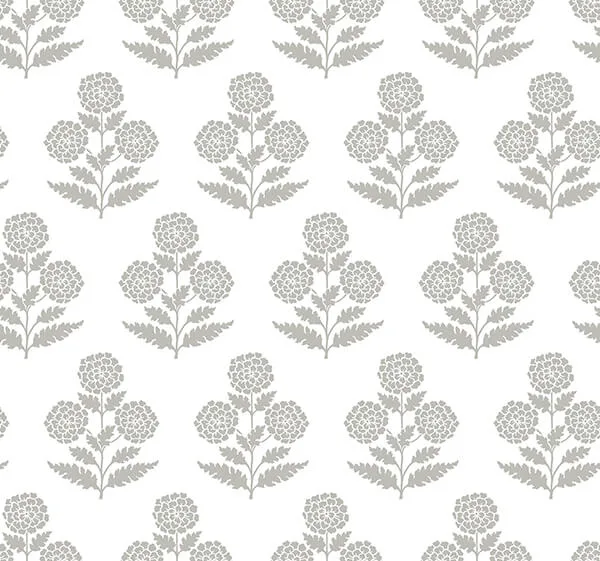 Antonina Vella Souci wallpaper, color Charcoal, SKU VP1435