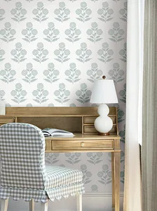 Antonina Vella Souci wallpaper, color Pale Blue, SKU VP1431